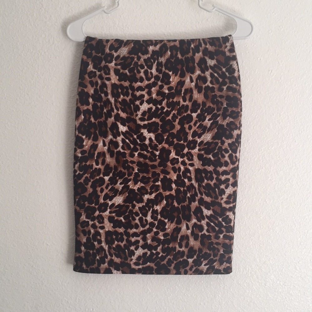 Animal print skirt